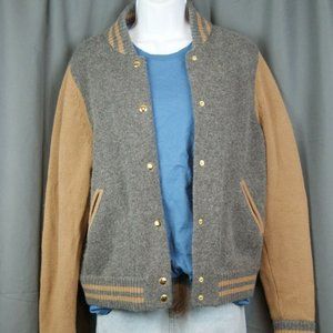 MARC JACOBS Wool and Cashmere Varsity Bomber Knit
